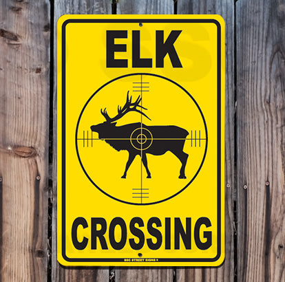 AA337 Elk Crossing - Seaweed Surf Sign Co