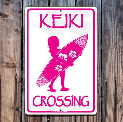 8AA200 (Small) Keiki Crossing - Seaweed Surf Sign Co