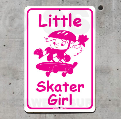 AA235 Little Skater Girl - Seaweed Surf Sign Co