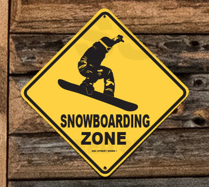 AA255 Snowboarding Zone - Seaweed Surf Sign Co