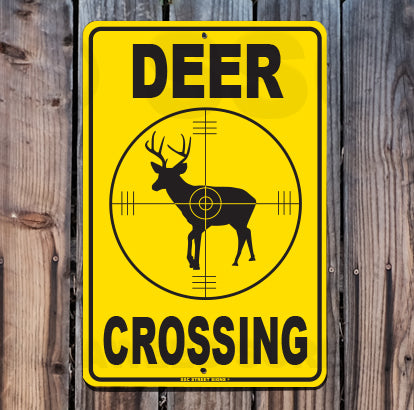 AA348 Deer Crossing - Seaweed Surf Sign Co