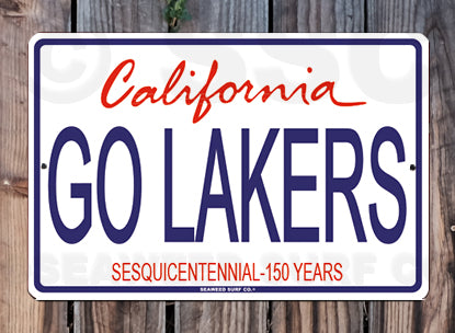 8AA388 (Small) Go Lakers - Seaweed Surf Sign Co