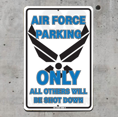 AA434 Air Force Parking - Seaweed Surf Sign Co
