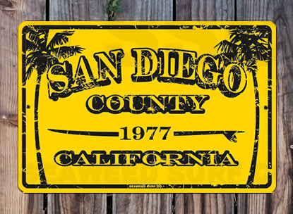 8AA59 (Small) San Diego County - Seaweed Surf Sign Co