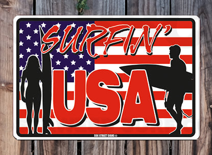 8AA800 (Small) Surfin' USA - Seaweed Surf Sign Co