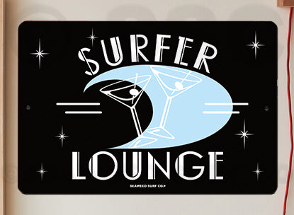 8SF17 (Small) Surfer Lounge - Seaweed Surf Sign Co
