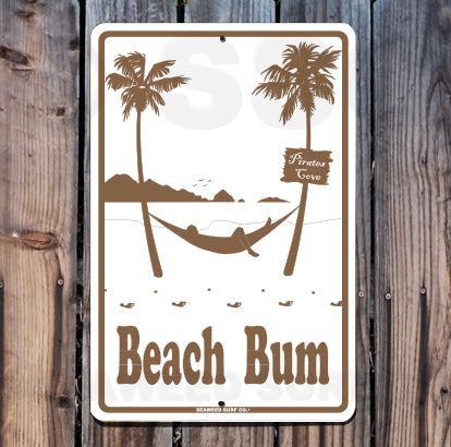8SF18 (Small) Beach Bum - Seaweed Surf Sign Co
