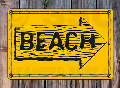 8SF49 (Small) Beach Arrow - Seaweed Surf Sign Co