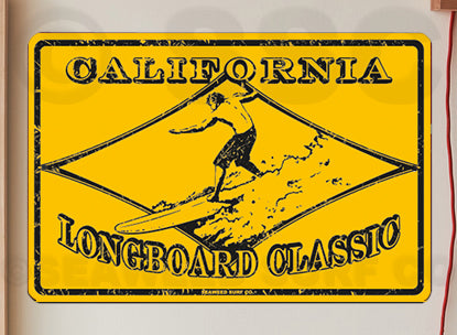 8SF63 (Small) California Longboard Classic - Seaweed Surf Sign Co