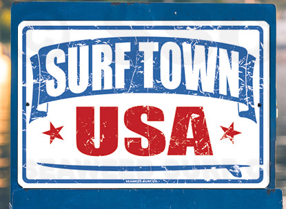 8SF82 (Small) Surf Town USA - Seaweed Surf Sign Co