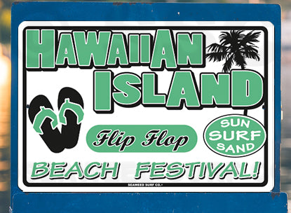 8SF88 (Small) Hawaiian Island - Seaweed Surf Sign Co