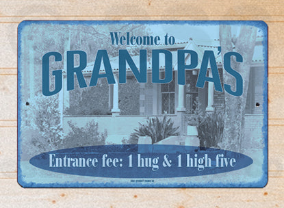 8AA110A (Small) Welcome to Grandpa's - Seaweed Surf Sign Co