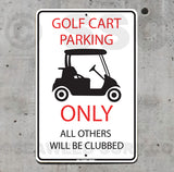 AA104 Golf Cart Parking - Seaweed Surf Sign Co