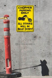 AA17 Chopper Parking Only - Seaweed Surf Sign Co
