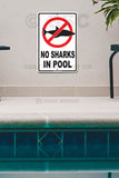 AA5 No Sharks in Pool - Seaweed Surf Sign Co