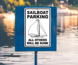 AA9 Sailboat Parking - Seaweed Surf Sign Co