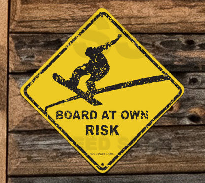 SN14 BOARD at Own Risk - Seaweed Surf Sign Co